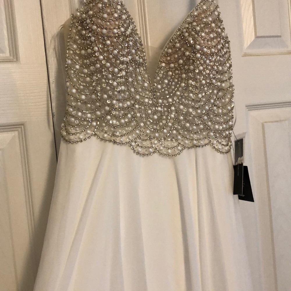White Formal Dress - Picture 3 of 6